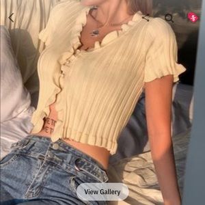 Yesstyle short sleeve button up top